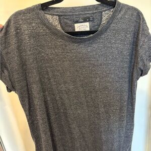 Prana Heathered Charcoal Crewneck Tee